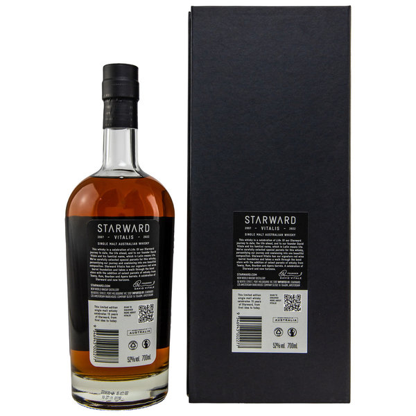 Starward Vitalis 2007/2022 - Single Malt Australian Whisky - Limited Edition