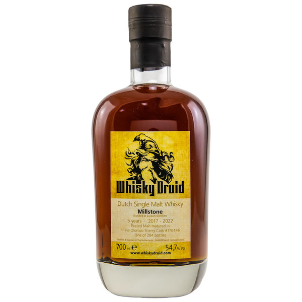 Millstone 2017/2022 – Peated - First Fill Oloroso Sherry Cask 170446 - WhiskyDruid (WhDr)