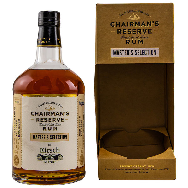Chairman’s Reserve 2008/2022 - Finest Saint Lucia Rum - Master’s Selection for Kirsch Import