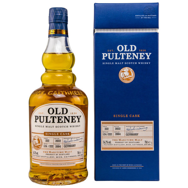 Old Pulteney 2004/2022 - 17 Jahre - American Oak Bourbon Barrel 222 - Exclusive to Germany