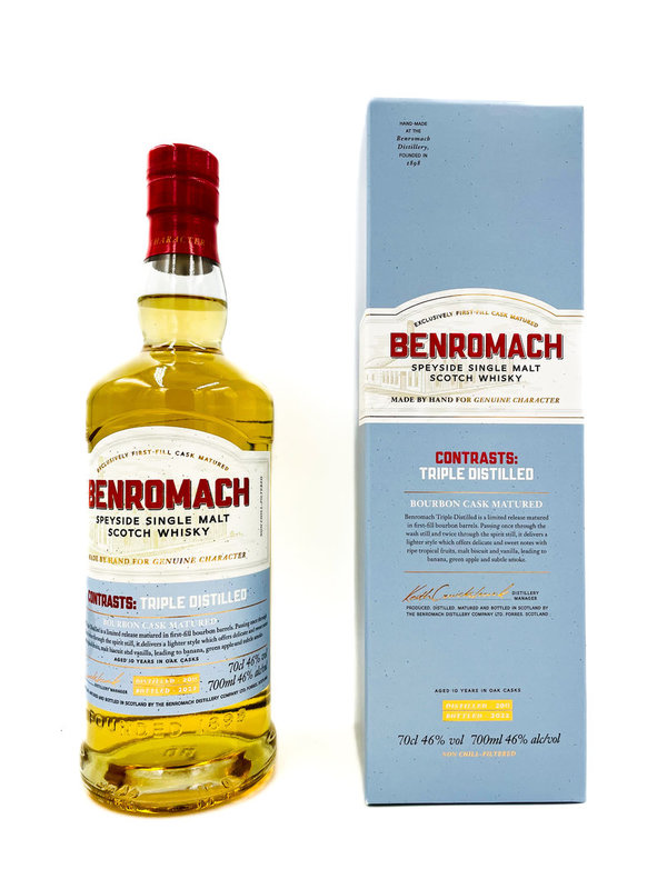 Benromach - Contrasts: Triple Distilled - First-Fill Ex-Bourbon Barrels
