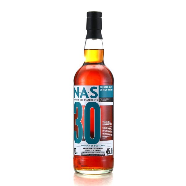 Blended Malt 30 Jahre NAS No.1 - Notable Age Statements - Sherry Butt - Decadent Drinks (DeDr)