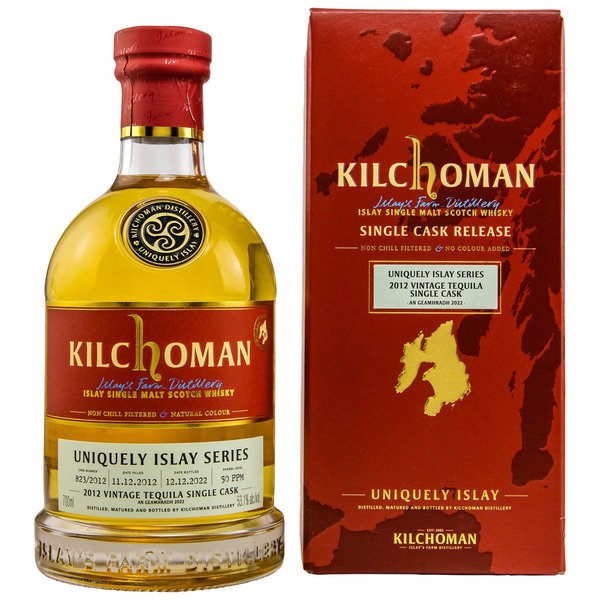 Kilchoman 2012/2022 - An T-Geamhradh #4 - Unique Islay - Tequila Cask Finish - Cask 823/2012