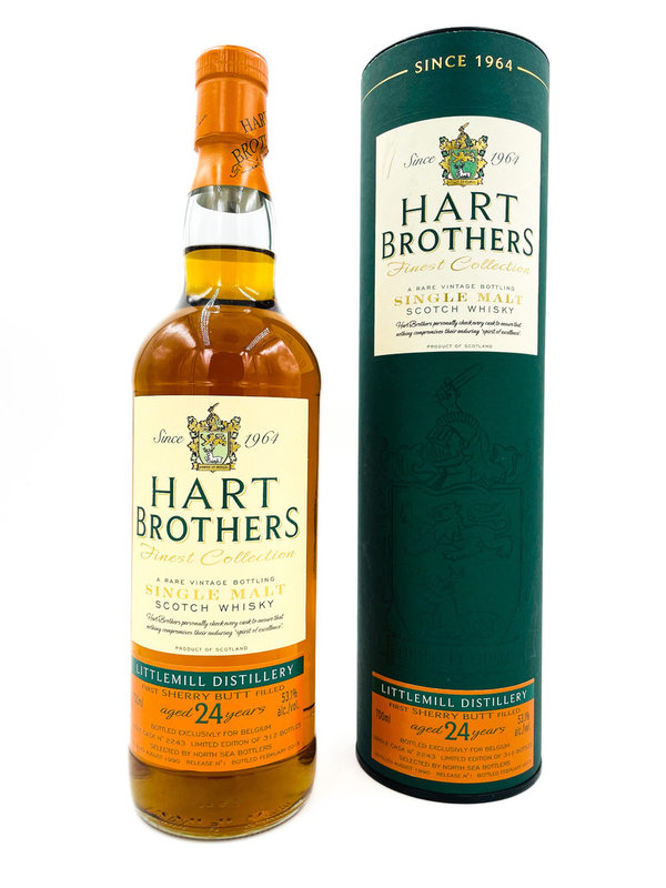 Littlemill 1990/2015 - 1st Fill Sherry Butt - Hart Brothers (HB) - North Sea Bottlers Release 1