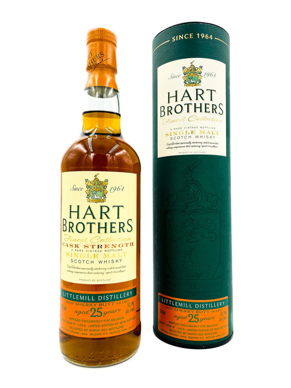 Littlemill 1989/2015 - 1st Fill Sherry Butt - Hart Brothers (HB) - North Sea Bottlers Release 2