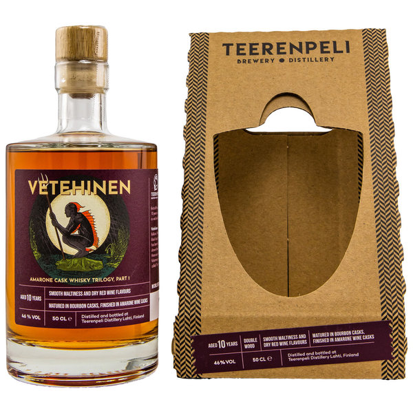 Teerenpeli Vetehinen 10 y.o. - Amarone Wine Casks (Finish) - Finnish Whisky