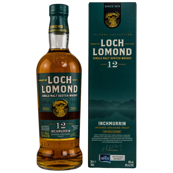 Loch Lomond 12 Jahre - Inchmurrin - 100 % American Oak – Bourbon, Refill and Re-charred