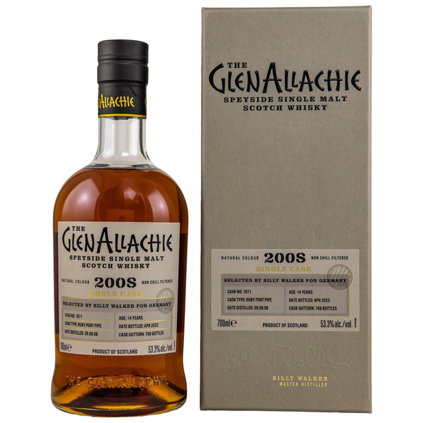 GlenAllachie 2008/2023 - Ruby Port Pipe 1871 - Selected by Billy Walker for Germany