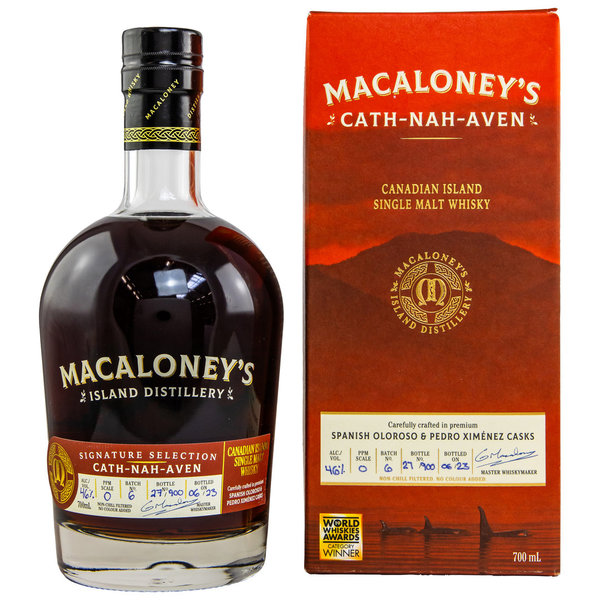 Macaloney's Cath-Nah-Aven – Batch 6 - Oloroso & PX Sherry Cask - Canadian Single Malt Whisky