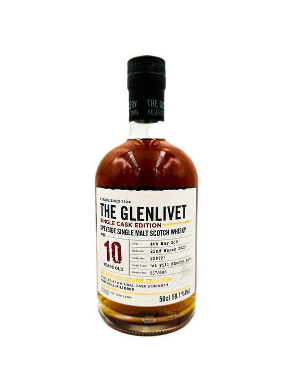 The Glenlivet 2011/2022 - 10 Jahre - 1st Fill Sherry Butt - Distillery Reserve Collection