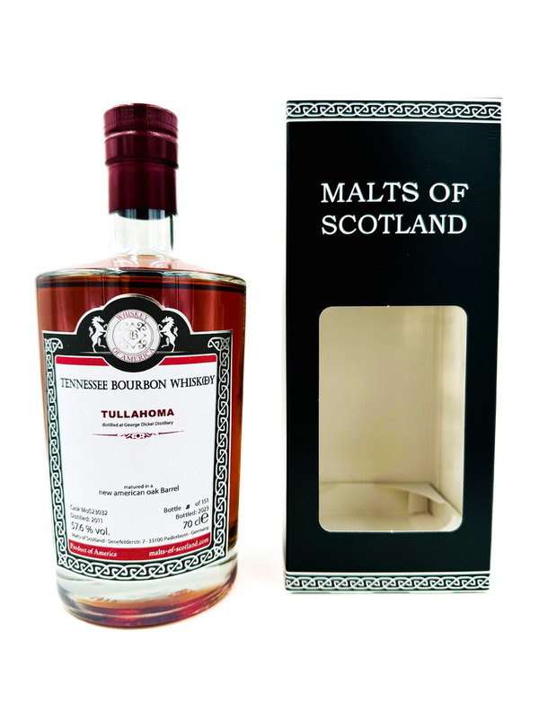 Tullahoma 2011/2023 - Tennessee Bourbon - MoS 23032 - Bourbon Barrel - Malts of Scotland