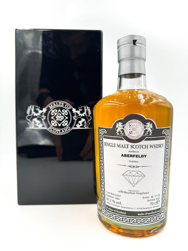Aberfeldy 1983/2023 - 40 Jahre - MoS 23021 - refill Bourbon Hogshead - Malts of Scotland